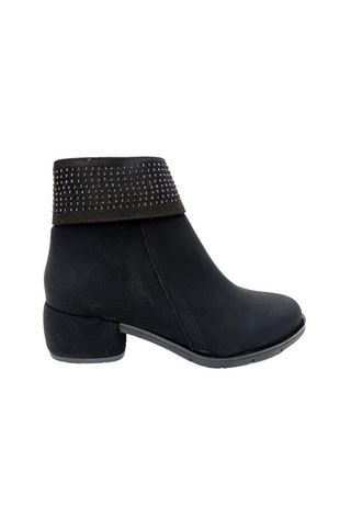Erbay 512 Yağlı Deri Trend Fashion Kadın Bot Siyah
