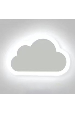 Modern Bulut Duvar Lambası Yumuşak Sıcak/beyaz Işık Göz Koruması Başucu Plug-in Gece Lambası A Warm Light Diğer