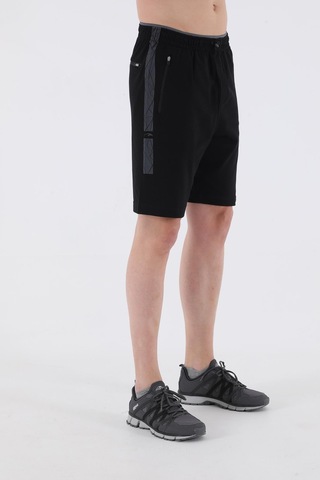 Maraton Sportswear Regular Erkek Basic Siyah Şort 21042-siyah