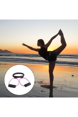 Maoyaya Fitness Ganimet Eğitim Bandı, Ayarlanabilir Bel Pembe Pembe, Ganimet Eğitim Bandı Pembe