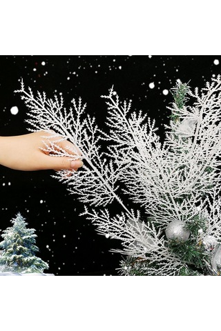 Gajeena Noel Dekorasyonu İçin 30 Adet Yapay Çam Dalı - Doğal Görünümlü, El İşleri Projeleri İçin Uygun