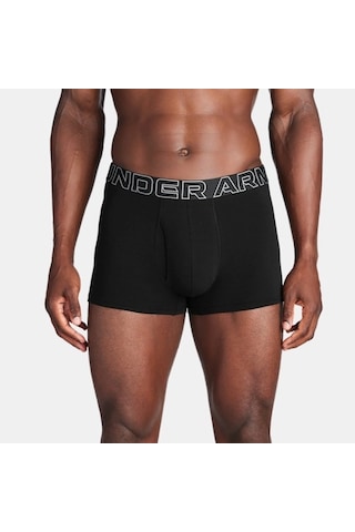 Under Armour Performance Cotton - Solıd 3 In 3pk Erkek Boxer 1383891-001 Siyah