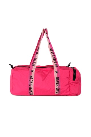 İcone Bag Çocuk Yıldız Logolu Spor Çanta, Çocuk Spor Çanta, Fermuarlı Detaylı Çocuk Spor Çanta Fuşya
