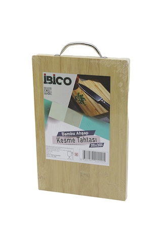Bambu Kesme Tahtası 20x30x1.7 Cm - Metal Kulplu Aklby-bsva58 Diğer