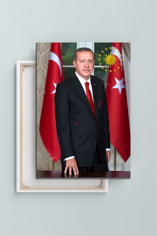 Recep Tayyip Erdoğan Başkan Erdoğan Rte Kanvas Tablo 7 Farklı Ölçü