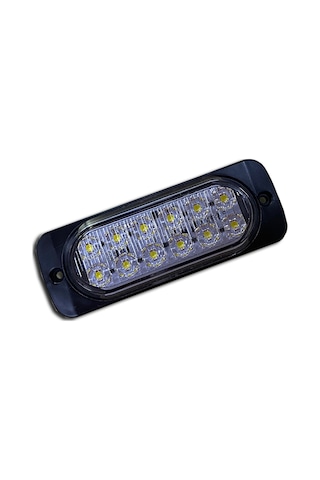 ÇAKAR LAMBA 12 LEDLİ MERCEKLİ CAM BEYAZ