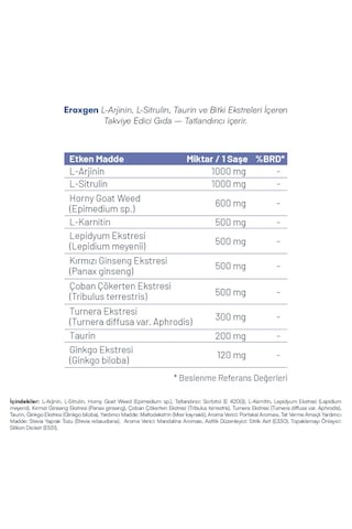 Eroxgen 30 Saşe