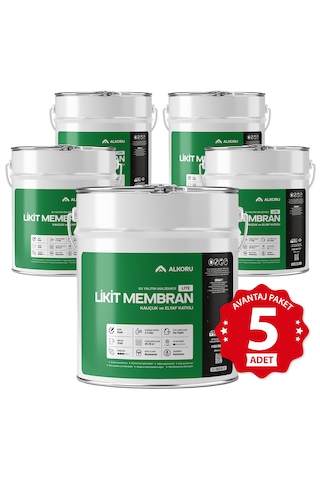 Alkoru 5 Adet 15 Kg Lite Likit Membran Avantaj Paket