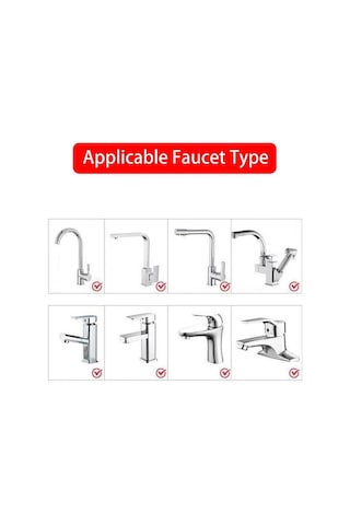 Jms1440 Döndürme Musluk Püskürtme Kafası Havalandırıcı Fıskiye Memesi Mutfak Musluk Dual Mode Gümüş