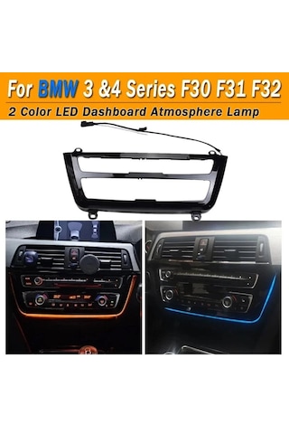 Bmw 4 Serisi F36 Uyumlu Klima Çerçevesi Ledli Piano Black