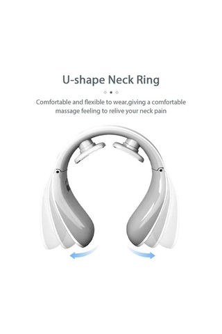 Tysm İki Başlı Servikal Masaj Aleti, Nabız + 12 Mod, Beyaz, 2 Adet Ped, Paslanmaz Çelik, 15 Dakika Süre, 15 Yoğunluk Beyaz