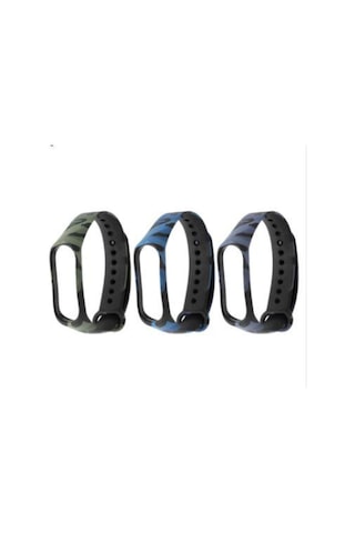 Xiaomi Mi Band 3 Ve 4 Akıllı Bileklik Tme Kordon Kamuflaj Desen