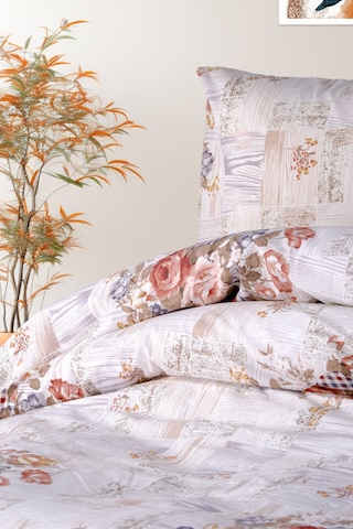 Aytunç Manolya %100 Pamuklu Çift Kişilik Nevresim Takımı 200x... Lacivert