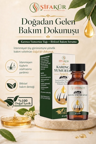 Karınca Yumurtası Yağı Tüy Azaltıcı Tüy Epilasyon Sonrası Serum 2 Karınca Yumurtası Yağı Tüy Azaltıcı Tüy Epilasyon Sonrası Serum 2
