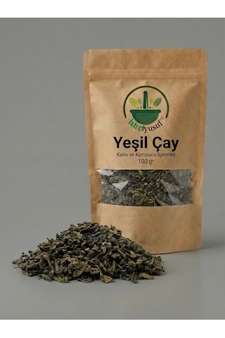 Yeşil Çay Yeşil Çay Yaprağı Green Tea Camellia Sinensis Kurutulmuş Çay 100 G Doğal