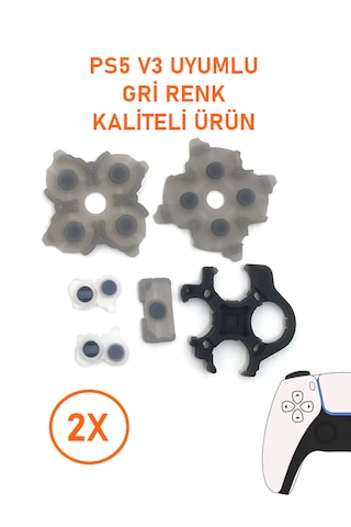 2 Takım Ps5 V3 Bdm 030 Kol Uyumlu İç Lastik Takımı Gri Renk