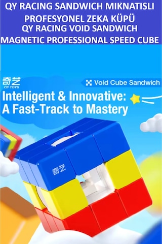 Qy Racıng Voıd Sandviç Manyetik Mıknatıslı Zeka Küpü-profesyonel Speed Cube - Sabır Küpü -