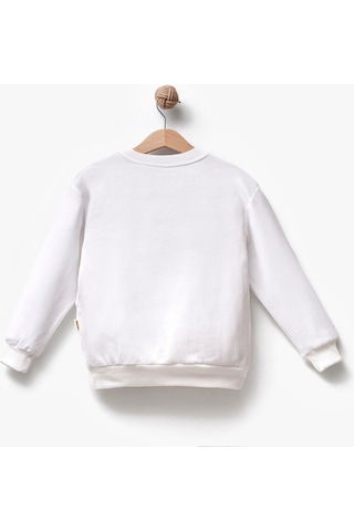 Overdo Kids Ovd Erkek Çocuk 5-8 Yaş Nakışlı Sweat - Bej Çok Renkli