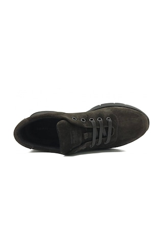 Sneaker Erkek 09a3 Frau Waxy Leather Pepe Kahverengi