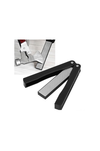 Tenfowee Yeni Siyah Fantezi Elmas Bıçak Taslağı - Çift Yönlü Katlanabilir, Dışarıda Ve Evde Kullanım, Anti-kayma Tutamak, Çeşitli Bıçaklar İçin Uygun