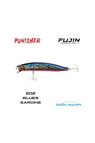 Fujin Punisher 105sw 10.5cm 16gr. Maket Balık 202 Blues Sardine
