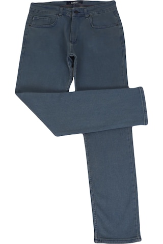 Denim Cartel Dmctekstil 823 Erkek Mavi Yüksek Bel Rahat Kesim Boru Paça Büyük Beden Jean Pantolon