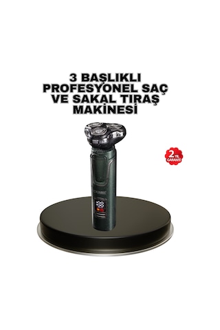 Kablosuz Profesyonel Erkek Bakım Seti 3 Başlıklı, 3d Akıllı Kesim, Taşınabilir 1 - 2 Saat