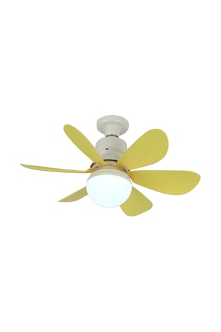 Ranyeek 40w Sarı E27 Tavan Fanlı Lambası - 3 Renk Aydınlatma, Süre Belirleme, Uzaktan Kumanda İle Ev Odaları İçin