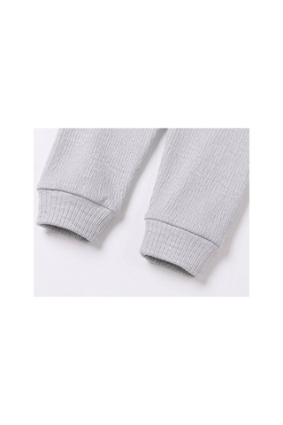 H&c Coolboy H&c Bebek Patiksiz Alt Pantolon %100 Pamuk Esnek Fitilli Ribana 0-36 Ay Gri