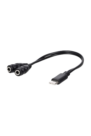 Maiyame Type-c'den Çift 3.5mm'ye Ses Bölücü, İki Kulaklık İçin Audio Çevirici Kablosu