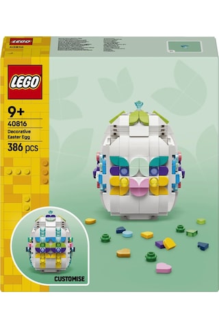 LEGO® LEL Seasons and Occasions Dekoratif Paskalya Yumurtası 40816 - 9 Yaş ve Üzeri Çocuklar için Oyuncak Yapım Seti (386 Parça)