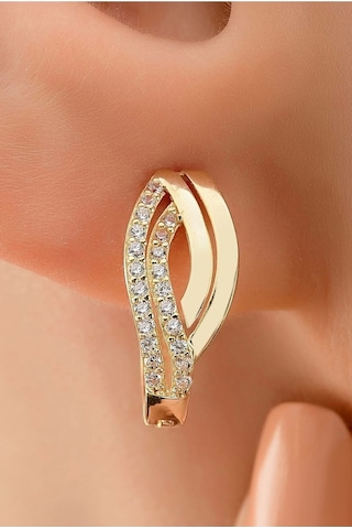 Kadın Sarı Altın Küpe Zküpe007 14yenikp0010