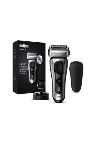 Braun Series 8 8417 Islak & Kuru Şarjlı Tıraş Makinesi + Şarj Standı + Seyahat Çantası