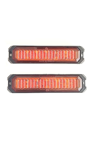 2 Adet 6 Ledli Turuncu-Turuncu Scooter Motosiklet Dorse Lambası 12-24 Volt