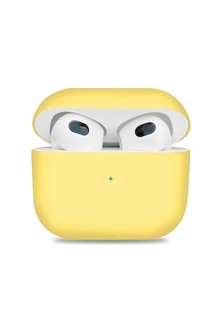 Koodmax - Apple Uyumlu AirPods 3. Nesil Koruyucu Silikon Kılıf - 3. Nesil Bluetooth Kulaklık Koruma Kılıfı 001