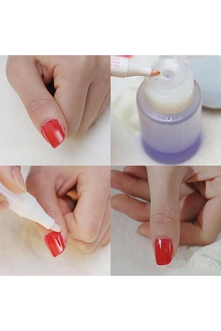 1 Adet Kadın Nail Art Cila Düzeltici Kalem Sökücü 3 İpuçları İle Hatalar Temizleyici