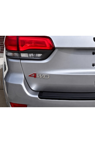 Jeep 4wd Bagaj Yazısı Kırmızı Renk Jeep 4wd Trunk Emblem Red Jp4wdkirmizi