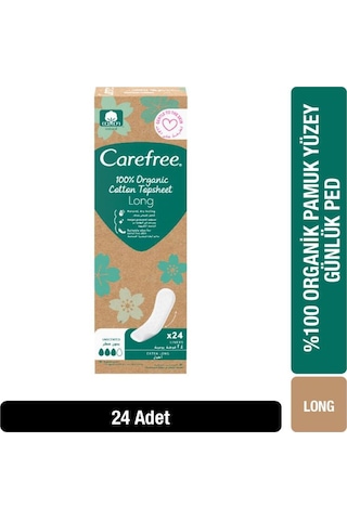 Organic Cotton Topsheet Uzun Günlük Ped 24'lü Paket