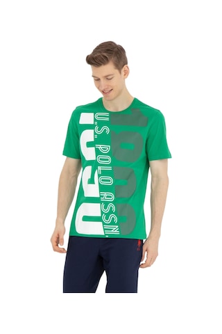 U.S. Polo Assn. Erkek Bisiklet Yaka T-shirt 1573137 Yeşil