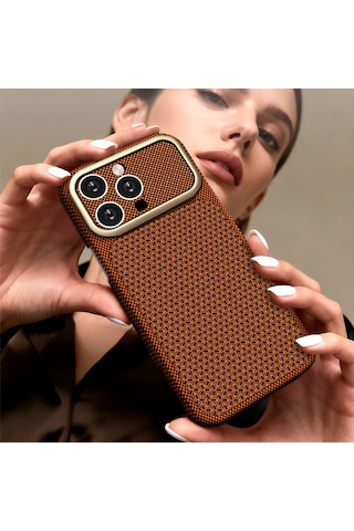 İphone 14 Pro Max Uyumlu Kılıf M-safe Şarj Özellikli Zore Paris Nexel Sert Pc Kapak Turuncu