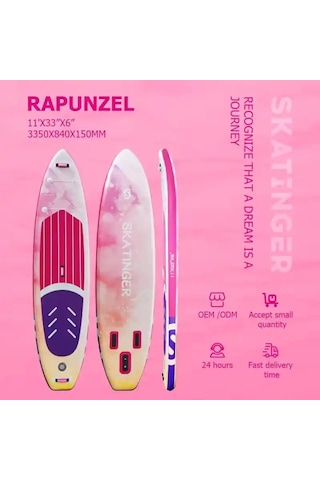 Rapunzel Sup Paddle Board 335x84x15 Cm Ultra Dengeli Full Set