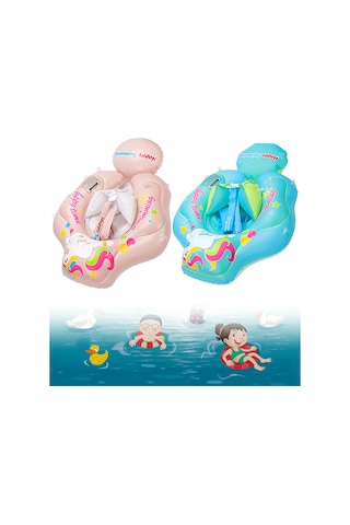 Bebek Yüzme Simidi Şişme Yüzme Simidi Güneşlik İle Plaj Su