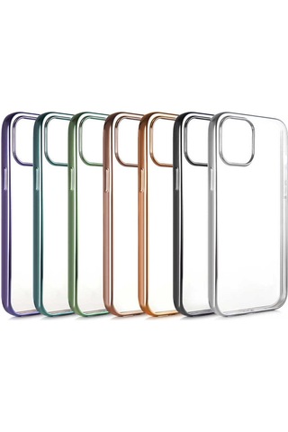 Benks Apple Uyumlu iPhone 12 Mini Köşeleri Parlak Renkli Benks Magic Glitz Transparent Kapak ZORE-218520