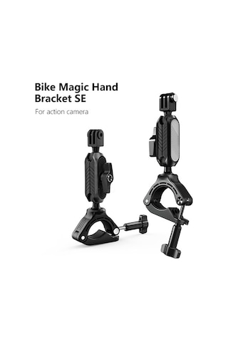 Ebitda Bisiklet & Gopro İçin 360 Dön. Çift Başlıklı Telefon Tutucu