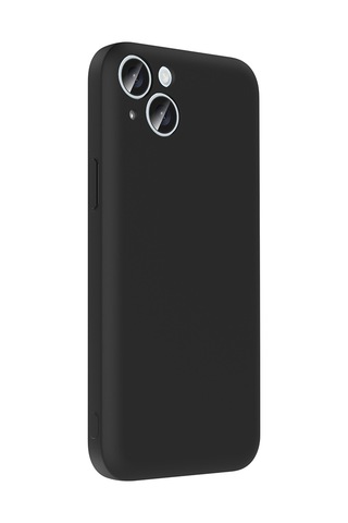 Apple Uyumlu iPhone 15 Plus Kılıf Kamera Korumalı Kartlık Hazneli Zore Vitra Kapak Gri