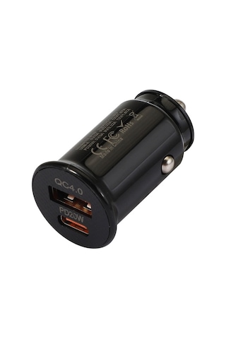Ally Te-p10 Usb ve Type-c Çıkışlı Araç İçi Çakmaklık Hızlı Şarj
