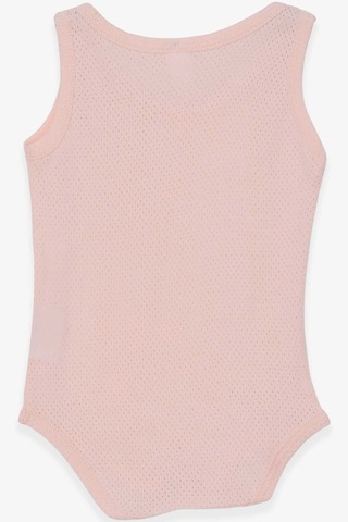 Breeze Kız Bebek Çıtçıtlı Body Jakarlı 9 Ay-3 Yaş, Somon-somon Somon