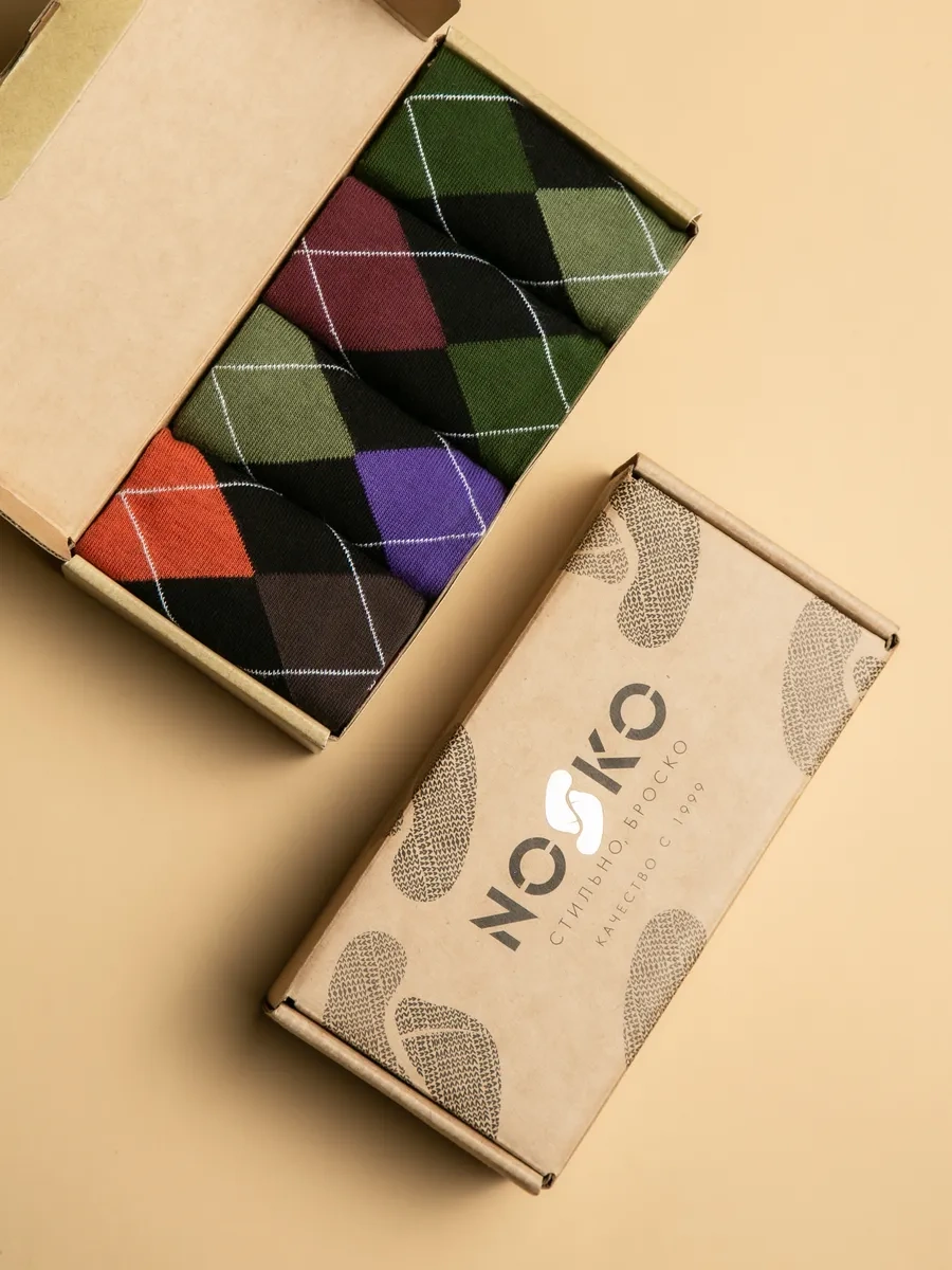 Nosko Yüksek Çoraplar 4 Çift 205409923 Kahverengi