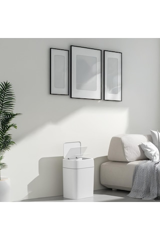 Karen Banyo Otomatik Sensörlü Çöp Kovası Beyaz12 Lt 4147