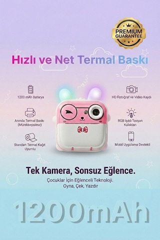 Q5p Çocuk Kamerası Sevimli Tasarım Hd Fotoğraf & Video Eğitici Oyuncak Kamera Çocuklar İçin Fotoğraf Makinesi Pembe